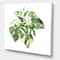 Designart - Tropical Green Leaves In Summer Times I - Tropical Canvas Wall Art Print